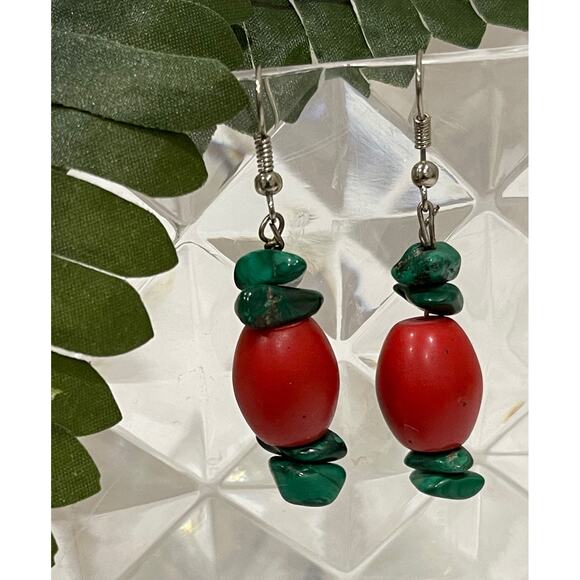 Beautiful Handmade Christmas Earrings - Picture 1 of 3